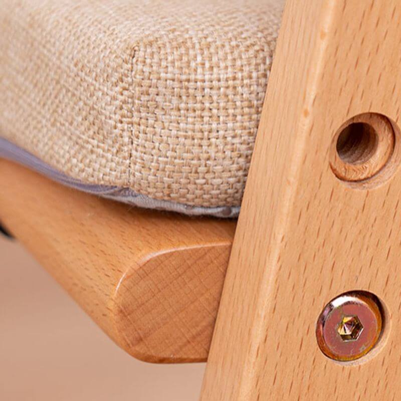 Solid Wood Toddler Chair with阶梯-Style Stepping Base and Adjustable Height