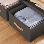 Space-Saving Metal Wardrobe Armoire With Curtain And Drawers
