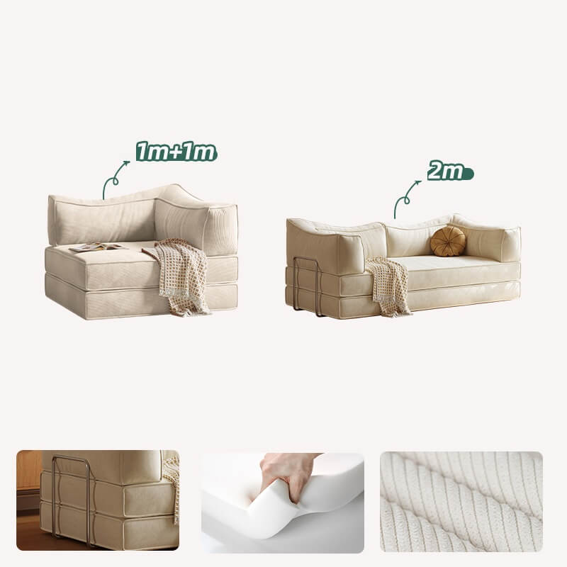 Space-Saving Modular Sofa Bed For Small Apartments