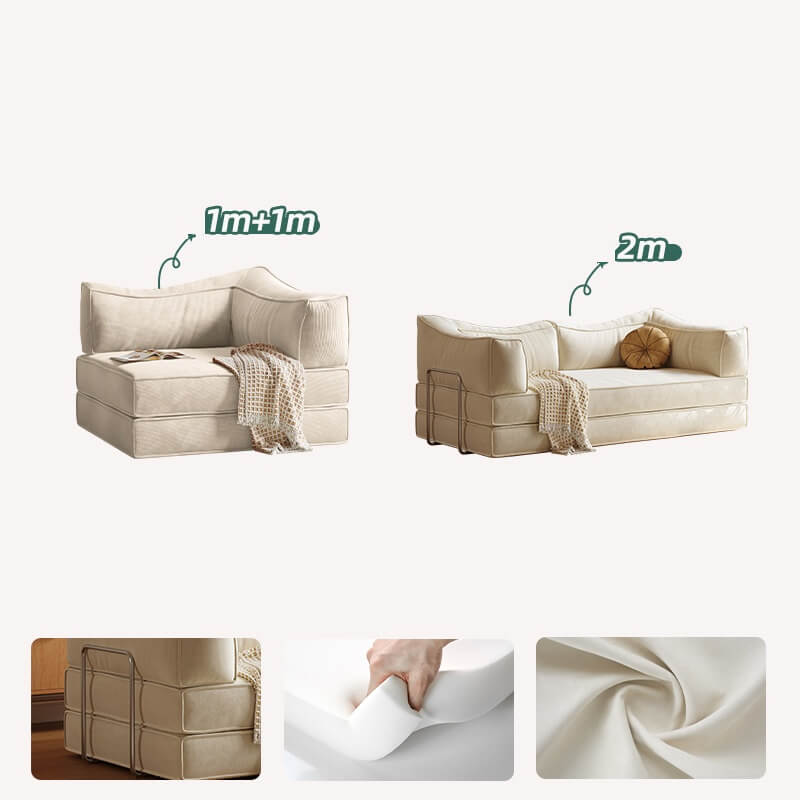 Space-Saving Modular Sofa Bed For Small Apartments