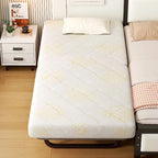 Space-Saving Rollaway Bed with 5-Position Backrest and Smooth Casters