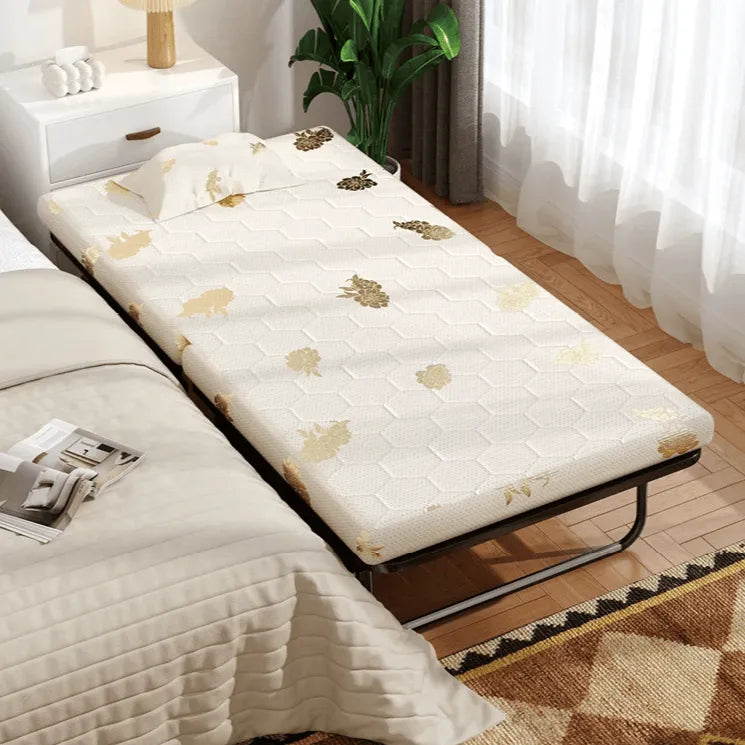 Space-Saving Rollaway Bed with 5-Position Backrest and Smooth Casters