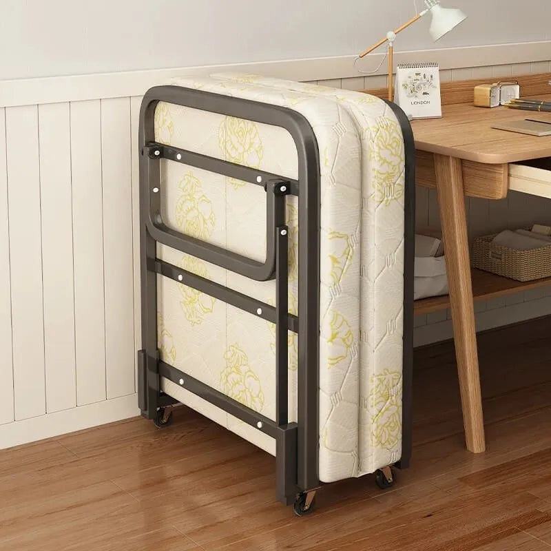 Space-Saving Rollaway Bed with 5-Position Backrest and Smooth Casters Main Product Image