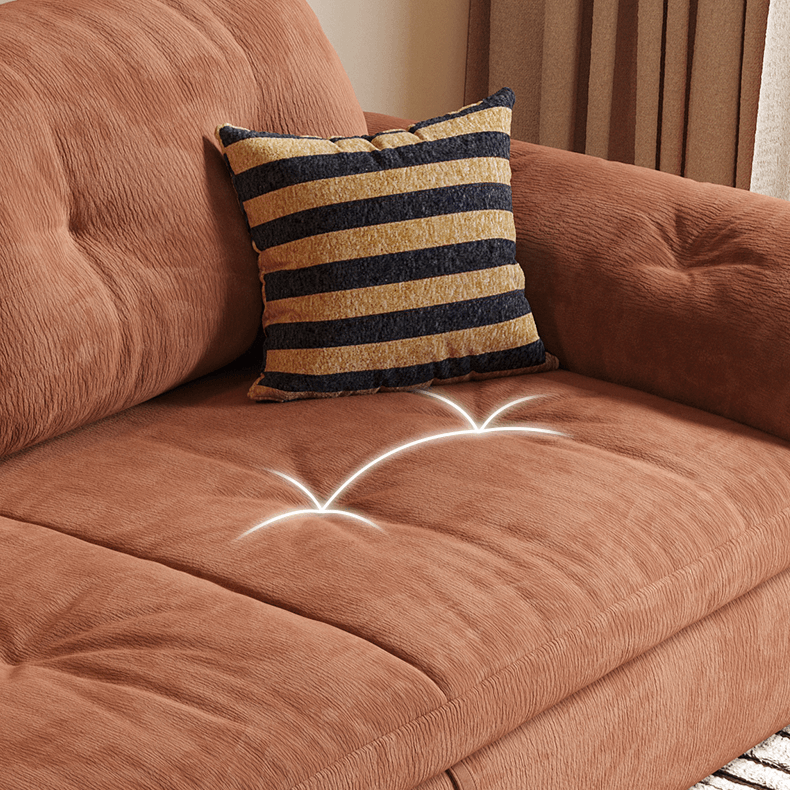 Space-Saving Sofa Bed With Carbon Steel Frame