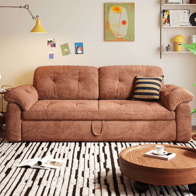 Space-Saving Sofa Bed With Carbon Steel Frame Main Product Image