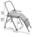 Space-Saving Yoga Folding Chair For Pilates Support And Home Practice