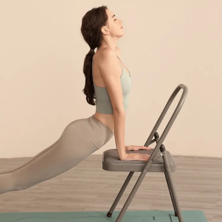 Space-Saving Yoga Folding Chair For Pilates Support And Home Practice