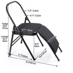 Space-Saving Yoga Folding Chair For Pilates Support And Home Practice Dimensions