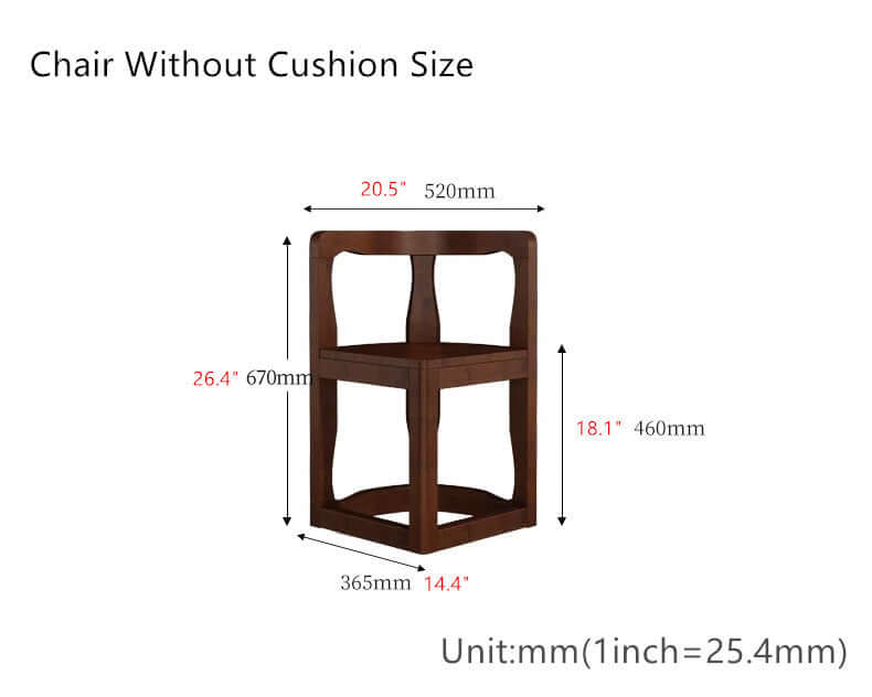 Square Dining Set With Solid Wood Top And Cushioned Chairs