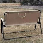 Stable, Lightweight Outdoor Folding Lounge Bench with Integrated Carry Strap