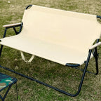 Stable, Lightweight Outdoor Folding Lounge Bench with Integrated Carry Strap