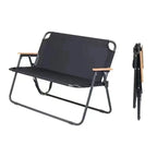 Stable, Lightweight Outdoor Folding Lounge Bench with Integrated Carry Strap