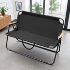 Stable, Lightweight Outdoor Folding Lounge Bench with Integrated Carry Strap