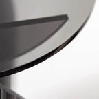 Stain-Resistant Lucite Console Table with Fluted Pedestal Base