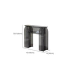Stain-Resistant Lucite Console Table with Fluted Pedestal Base Dimensions