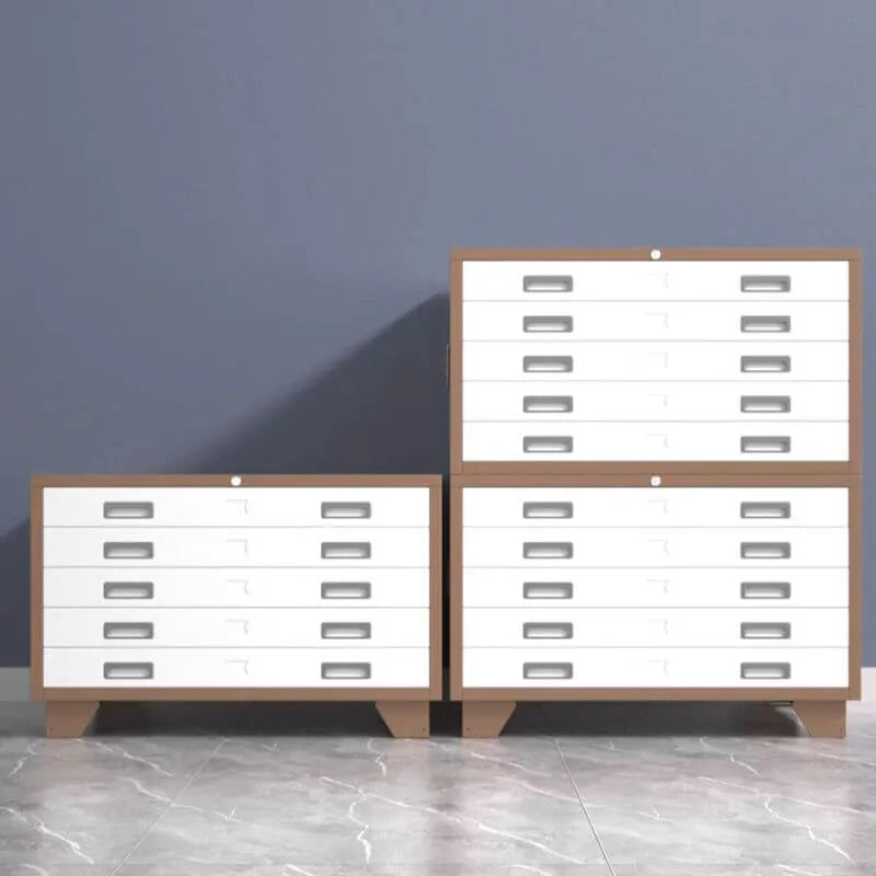 Steel Filing Cabinet Series With Soft-Close Drawers And Key Lock