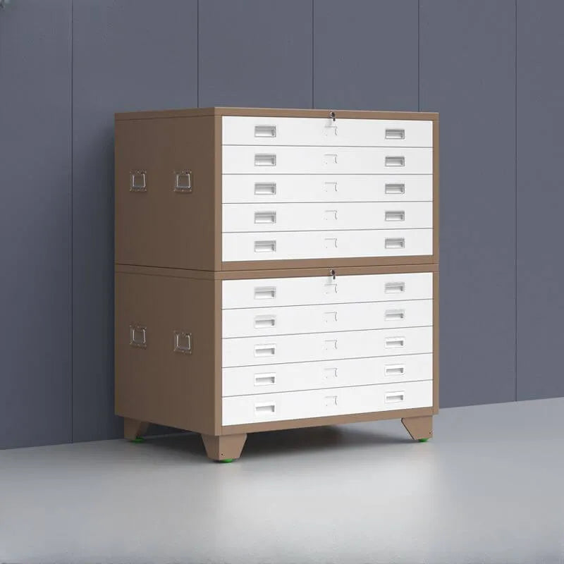 Steel Filing Cabinet Series With Soft-Close Drawers And Key Lock
