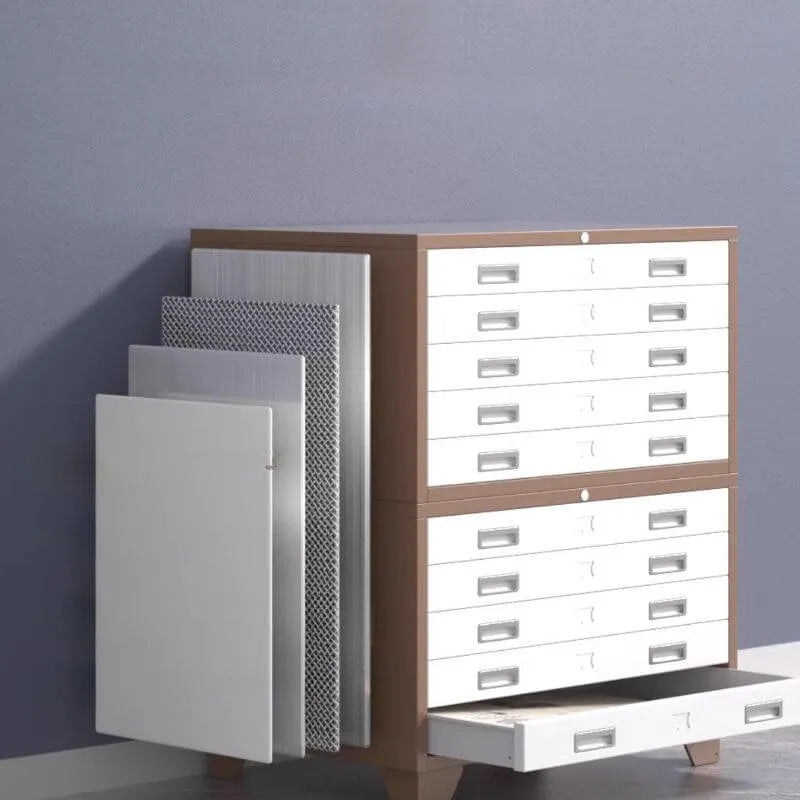 Steel Filing Cabinet Series With Soft-Close Drawers And Key Lock