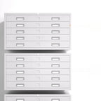 Steel Filing Cabinet Series With Soft-Close Drawers And Key Lock