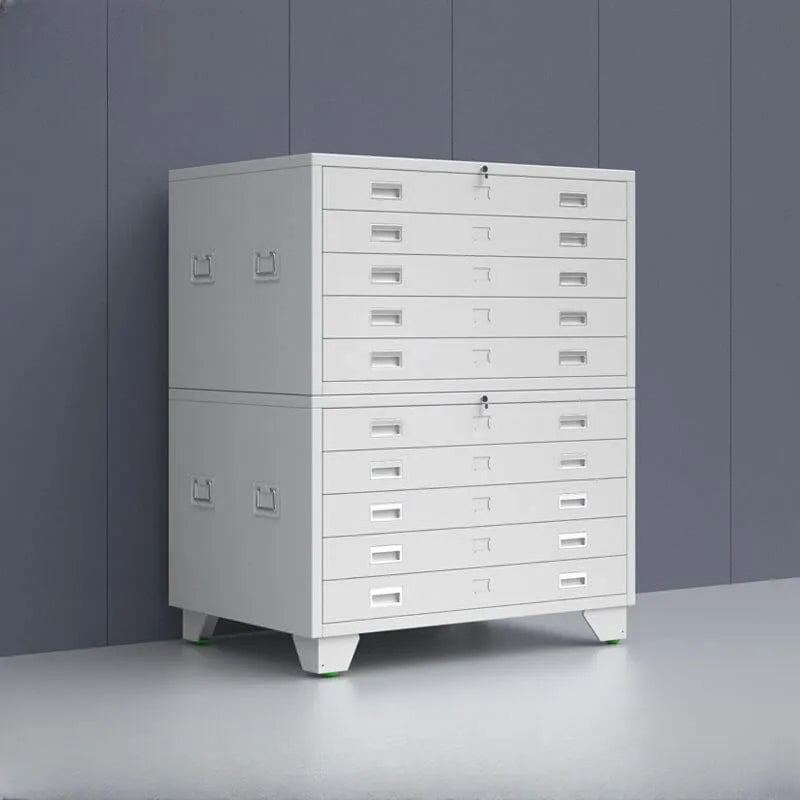 Steel Filing Cabinet Series With Soft-Close Drawers And Key Lock