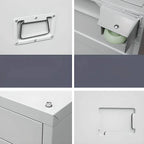 Steel Filing Cabinet Series With Soft-Close Drawers And Key Lock