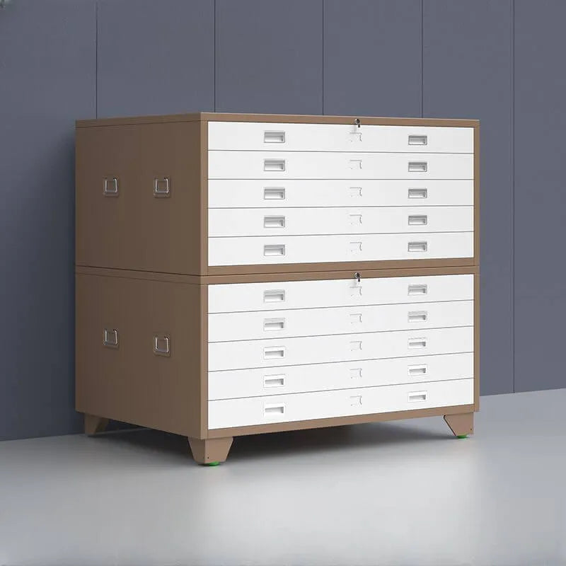 Steel Filing Cabinet Series With Soft-Close Drawers And Key Lock
