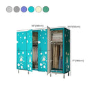 Steel Kids Wardrobe Armoire With Illustrated Doors And Shelves Dimensions