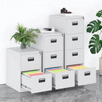 Steel Locking Filing Cabinet Series With Clean-Lined Office Storage