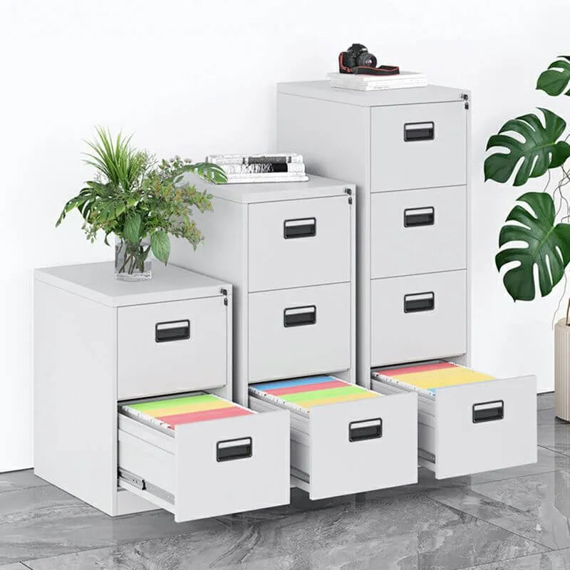 Steel Locking Filing Cabinet Series With Clean-Lined Office Storage