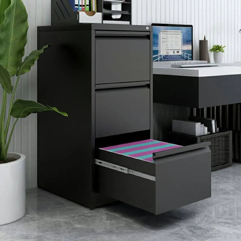 Steel Locking Filing Cabinet Series With Clean-Lined Office Storage