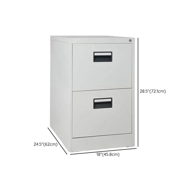 Steel Locking Filing Cabinet Series With Clean-Lined Office Storage Dimensions
