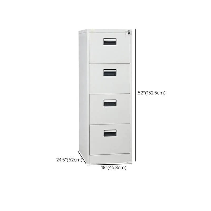 Steel Locking Filing Cabinet Series With Clean-Lined Office Storage Dimensions