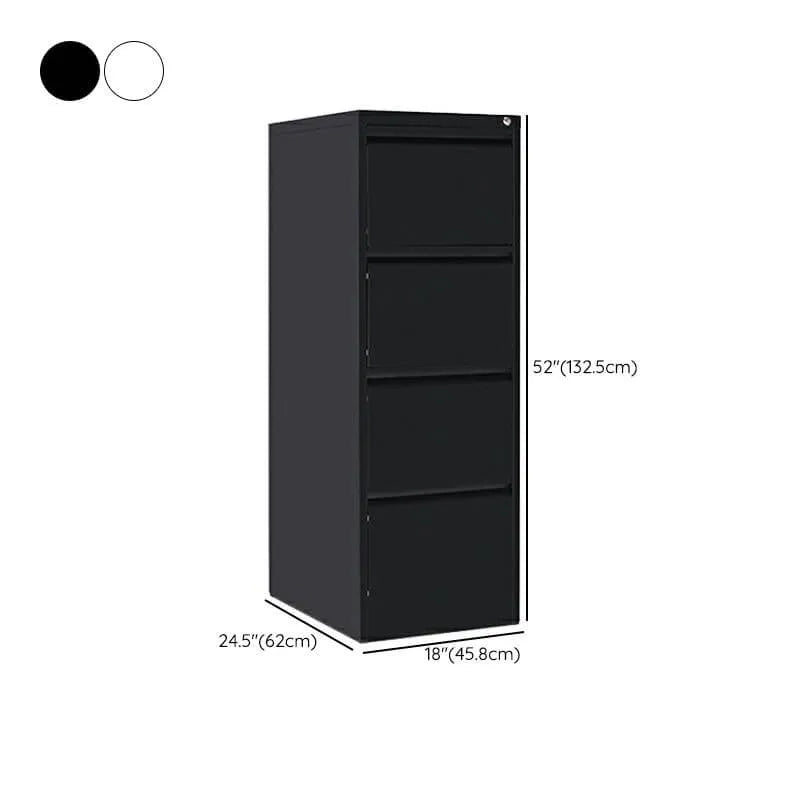 Steel Locking Filing Cabinet Series With Clean-Lined Office Storage Dimensions