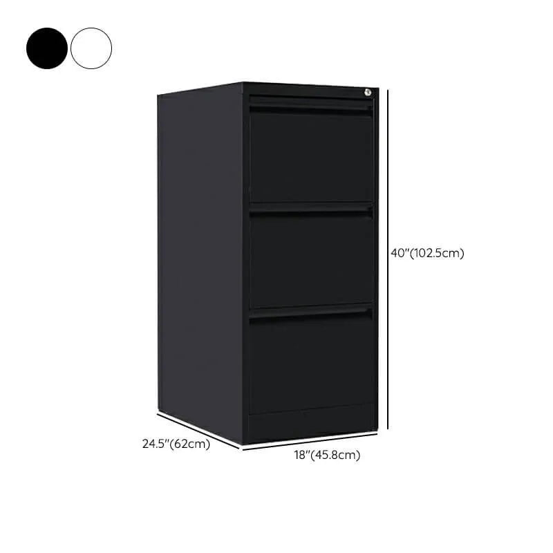 Steel Locking Filing Cabinet Series With Clean-Lined Office Storage Dimensions