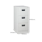 Steel Locking Filing Cabinet Series With Clean-Lined Office Storage Dimensions