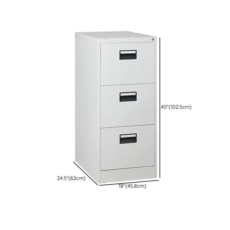Steel Locking Filing Cabinet Series With Clean-Lined Office Storage Dimensions