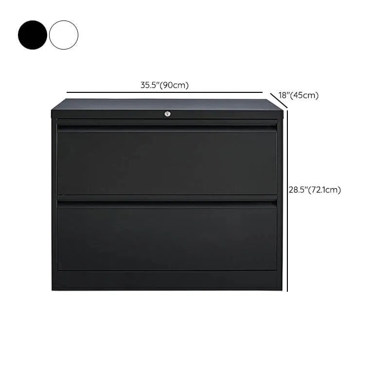Steel Locking Filing Cabinet Series With Clean-Lined Office Storage Dimensions