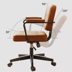 Stone Top Executive Office Desk with Sculptural Base and Solid Wood
