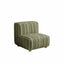 Striped Kids Chair with Sofa-Like Backrest, Rounded Low-Profile Form