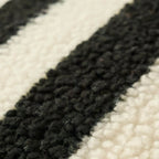 Striped Mohair & Silk Velvet Bean Bag Chair and Sofa with Removable Cover