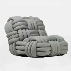 Stylish Chenille Accent Chair with Unique Weave Design