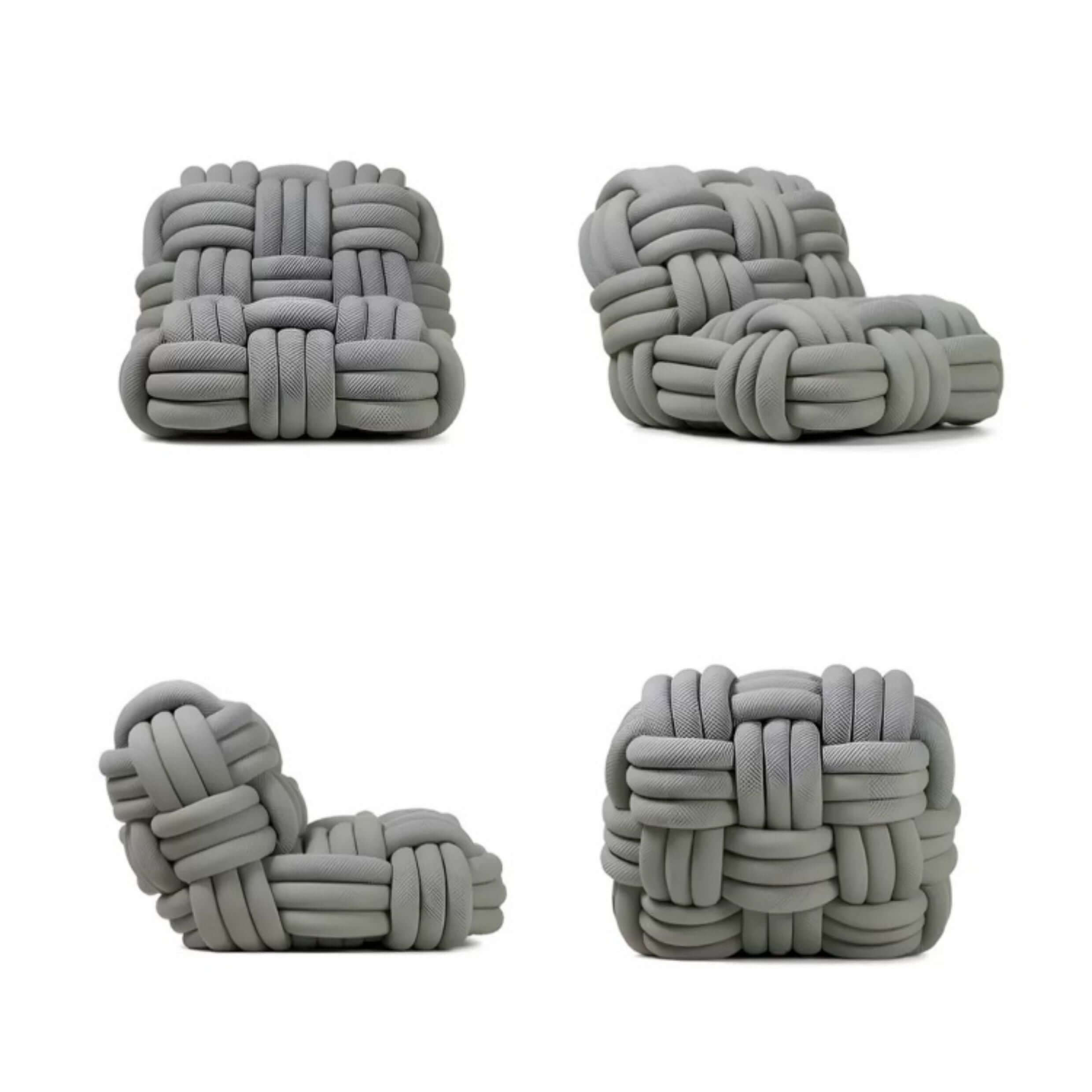 Stylish Chenille Accent Chair with Unique Weave Design