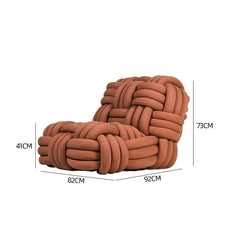 Stylish Chenille Accent Chair with Unique Weave Design
