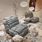 Stylish Chenille Accent Chair with Unique Weave Design Main Product Image