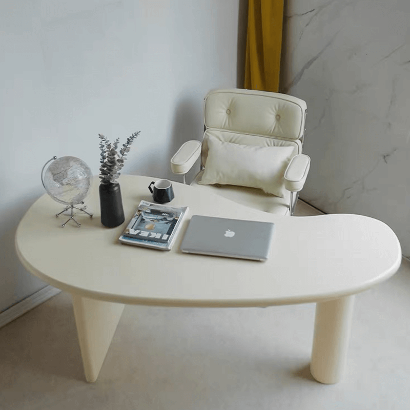 Stylish Pine Wood Office Desk Series - Asymmetrical Base Secondary image