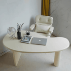 Stylish Pine Wood Office Desk Series - Asymmetrical Base