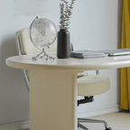 Stylish Pine Wood Office Desk Series - Asymmetrical Base