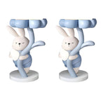 Tall Modern Figurine Base End Table with Fiberglass Round Top