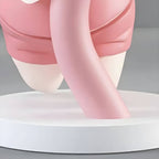 Tall Modern Figurine Base End Table with Fiberglass Round Top