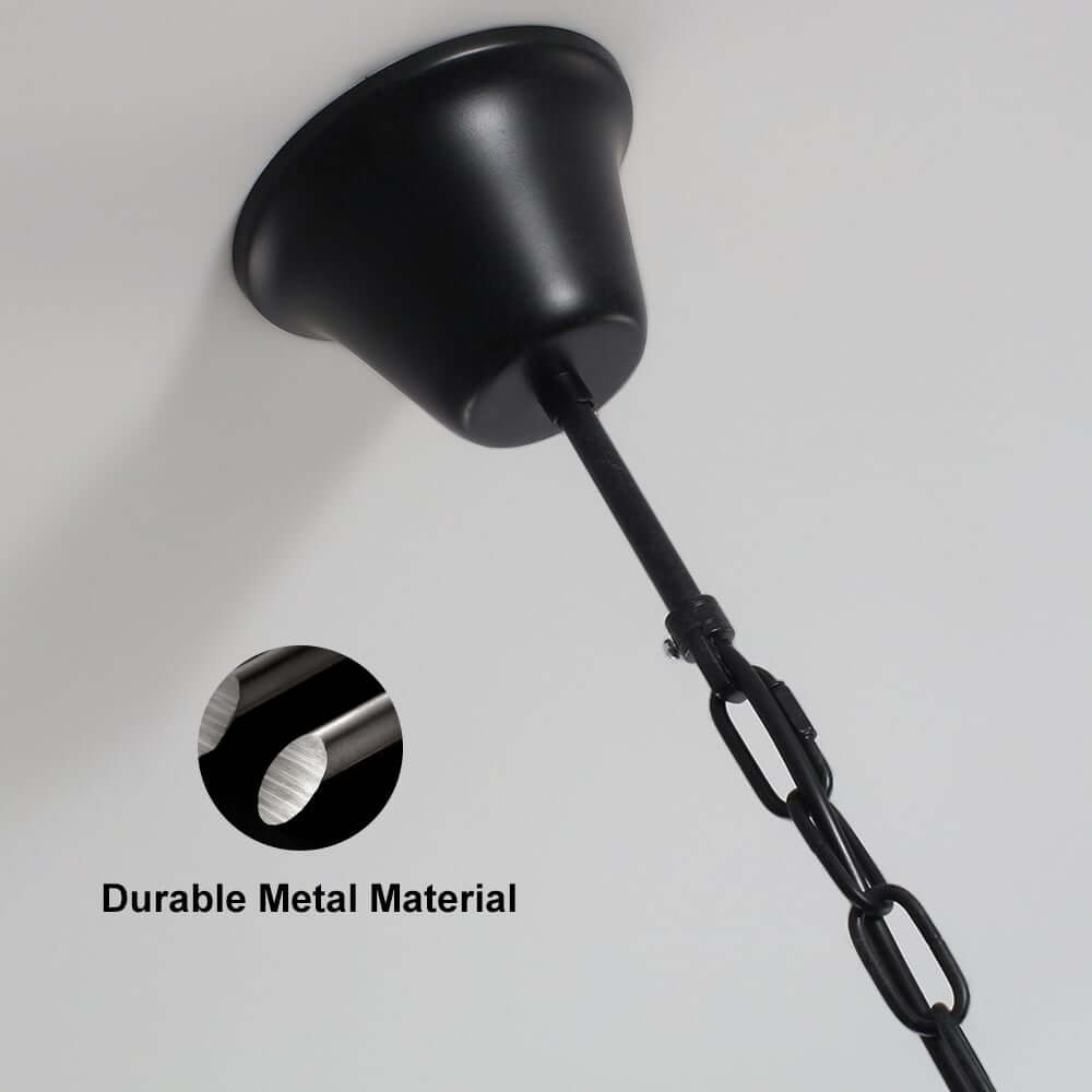 Tarrice Industrial Pendant Light with Clear Glass Jar Shade